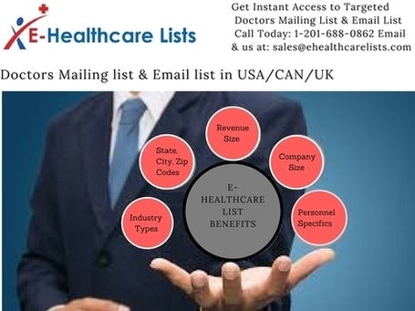 Doctors Mailing list &amp; Email list in USA/UK/CANADA